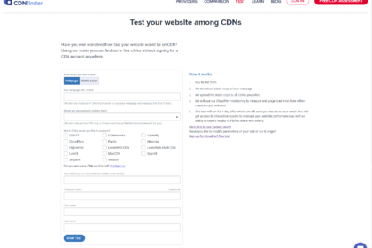 CDN Finder – CDN speed test